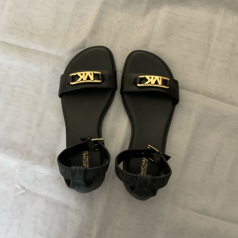 Black,ankle strap Michael Kors sandals